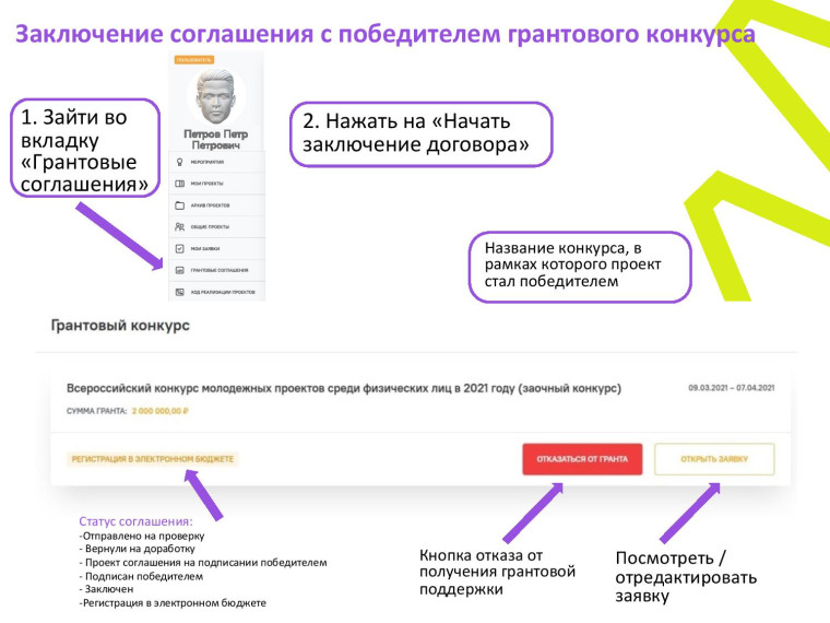 РОСМОЛОДЁЖЬ. ГРАНТЫ..
